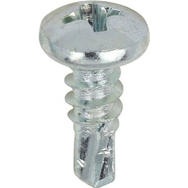 Timco - Self-Drilling Metal Framing Pan Head Silver Screws - 7 x 7/16