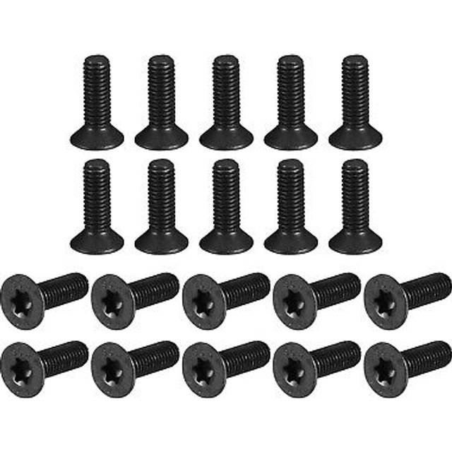 M5-0.8x16mm flat head torx anti theft machine screws, 20pcs alloy steel