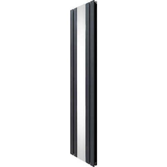 Monster Shop Flat Mirror Radiator - 1800Mm X 425Mm - Anthracite Grey, Grey