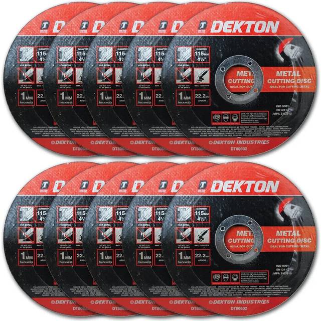 (10PC) DEKTON 115MM CUTTING DISC METAL ULTRA T, DT80602A