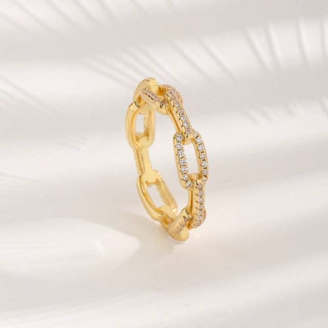 SHEIN 1pc Fashionable And Simple Cubic Zirconia Ring For Women, Suitable For Daily Wear, Valentine&#39;s Day, Mother&#39;s Day