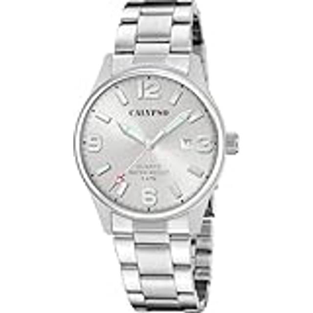 Calypso Mens Silver Stainless Steel Watch K5860/2