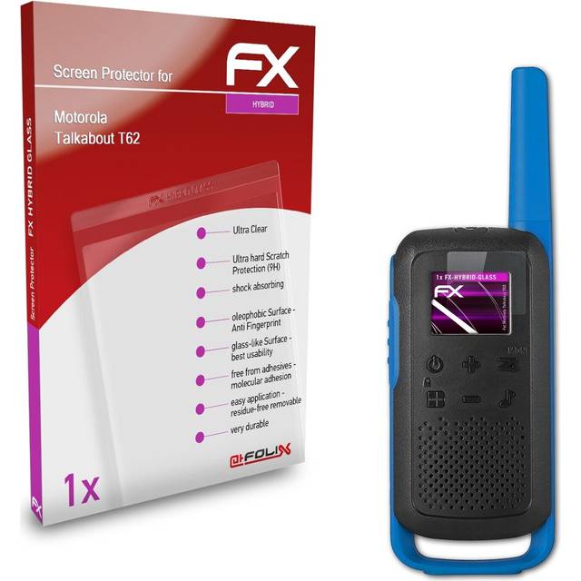 Atfolix glass protector for motorola talkabout t62 9h hybrid-glass
