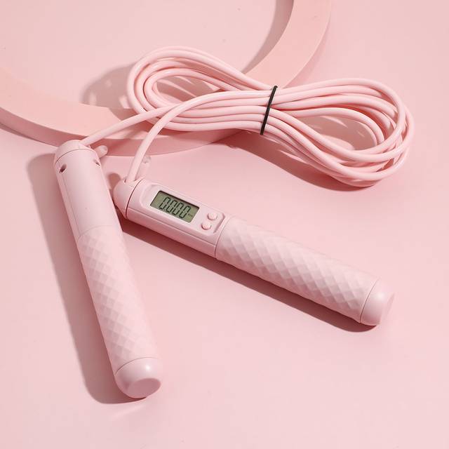 SHEIN Jump rope, digital fitness jump rope with calorie counter, men&#39;s and women&#39;s jump rope with bearings and steel wire 118inch/3m