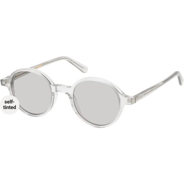 L.G.R Reunion 73 small, ROUND Sunglasses, UNISEX - Grey