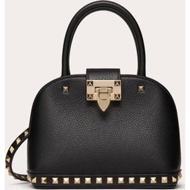 VALENTINO GARAVANI | Black Small Rockstud top handle bag | Women | PZ - black (PZ)