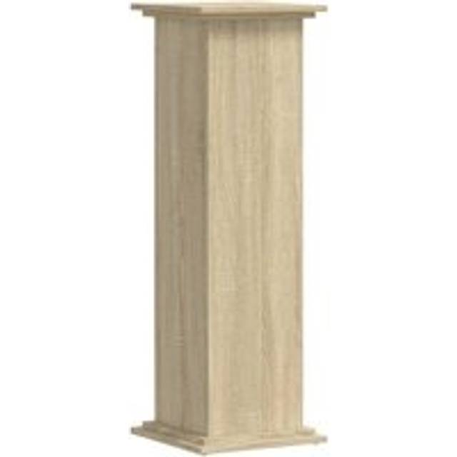 vidaXL Plant Stand Sonoma Oak 33x33x100 cm Engineered Wood - Brown