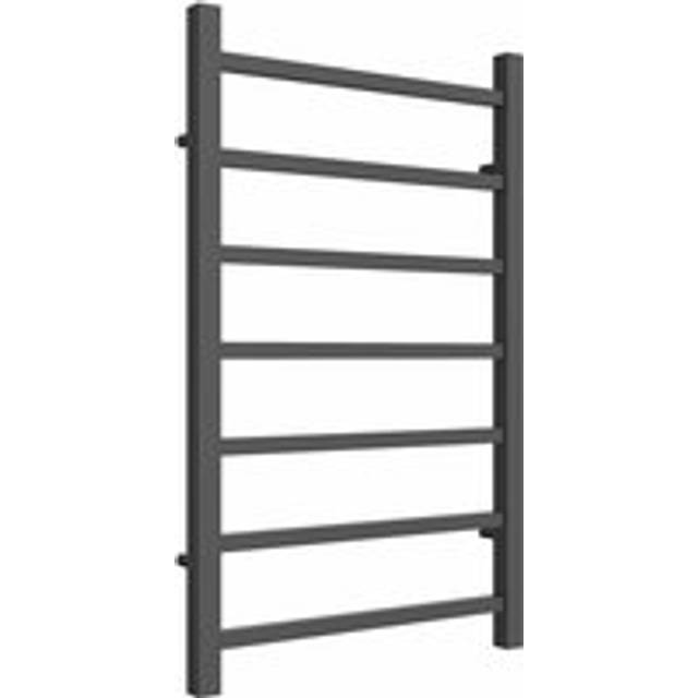 Reina Serena Square Tube Heated Towel Rail 800mm H x 500mm W Anthracite
