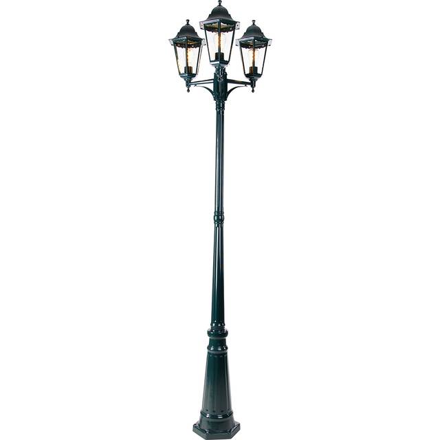Rustic Outdoor Lantern Dark Green 3-Light IP44 - New Orleans