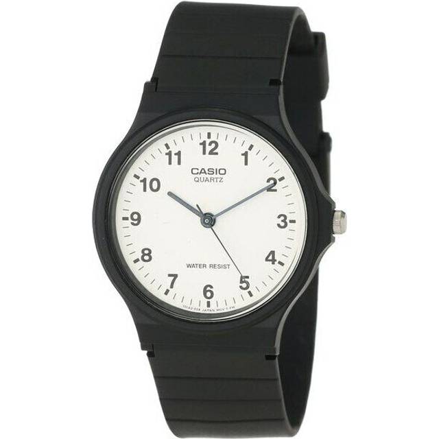CASIO Collection Unisex Black White Analog MQ-24-7BLL - Free