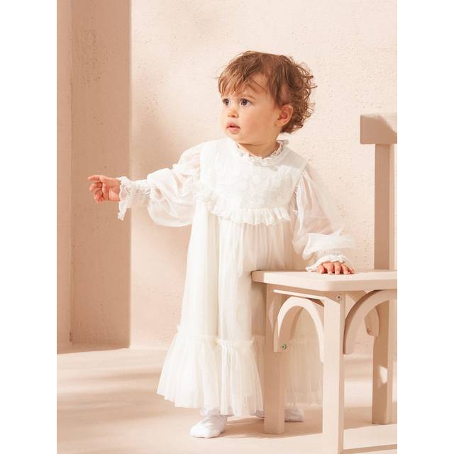 Baby Girl Boho Dress | Angel & Rocket / 6-9 mths - White