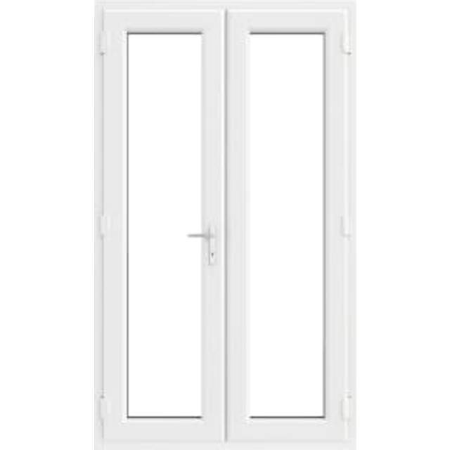 Crystal uPVC French Door (Left Hand Master) incl. 150mm Cill 1290 x 2090mm Clear - White