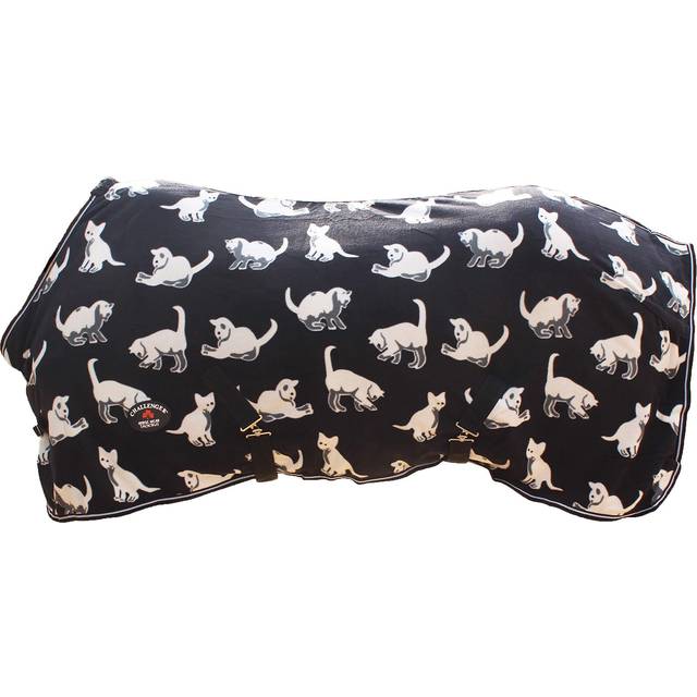 "CHALLENGER 66"""""""" Horse Soft Fleece Cooler Exercise Blanket Wicks Moisture Winter Liner 43EE02"