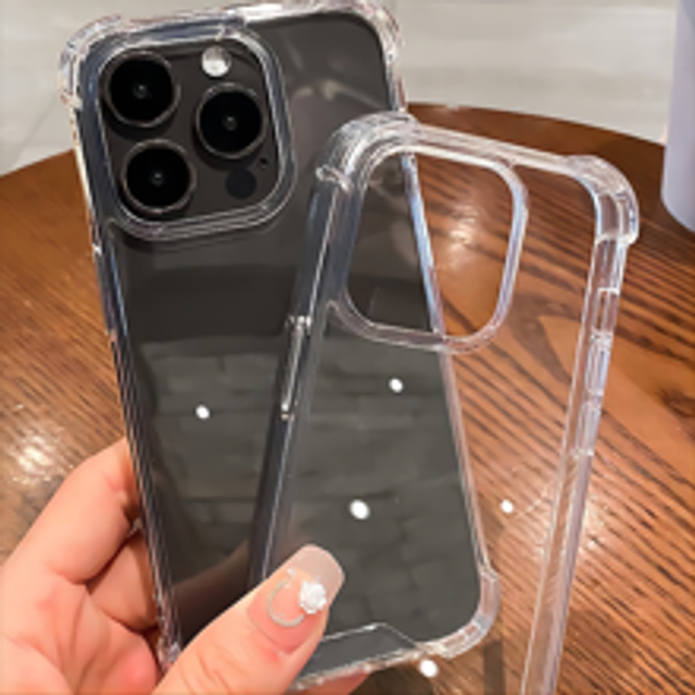Apple Clear Minimalistiskt Mjukt Telefonskal Kompatibelt med 16/16promax/16pro/16plus/15/15promax/15pro/15plus/14/14pro/14plus/14pro Max/13/13pro/13pr - Genomskinlig (Multi-size)