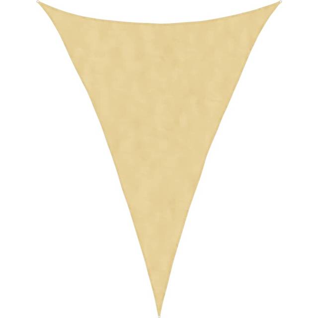 vidaXL Sun Shade Sail Sand 5x7x7 m 100% Polyester Oxford - Yellow