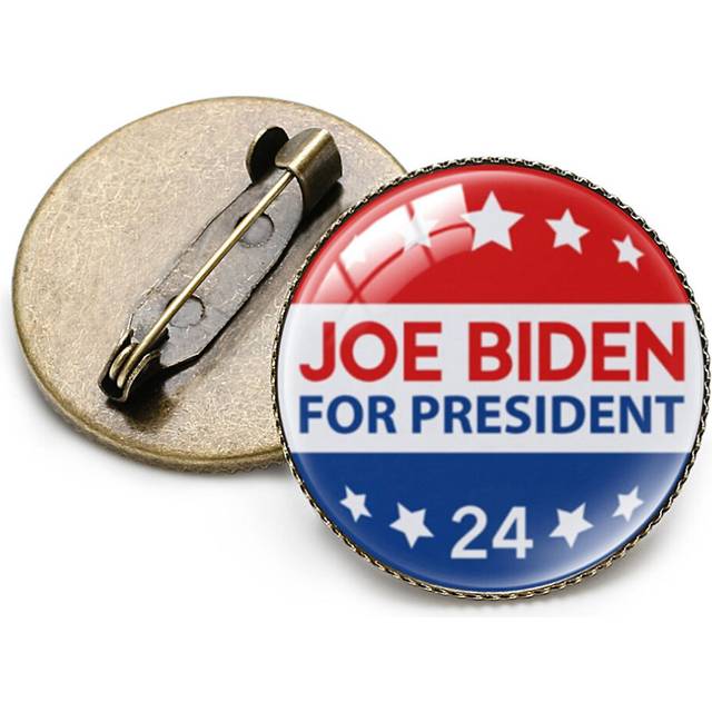 (Pattern 15) Biden Harris 2024 Brooch Pin Re-elect Joe Biden&Kamala Harris Buttons Brooch Pin Badge Pin Lapel Jewelry Gift