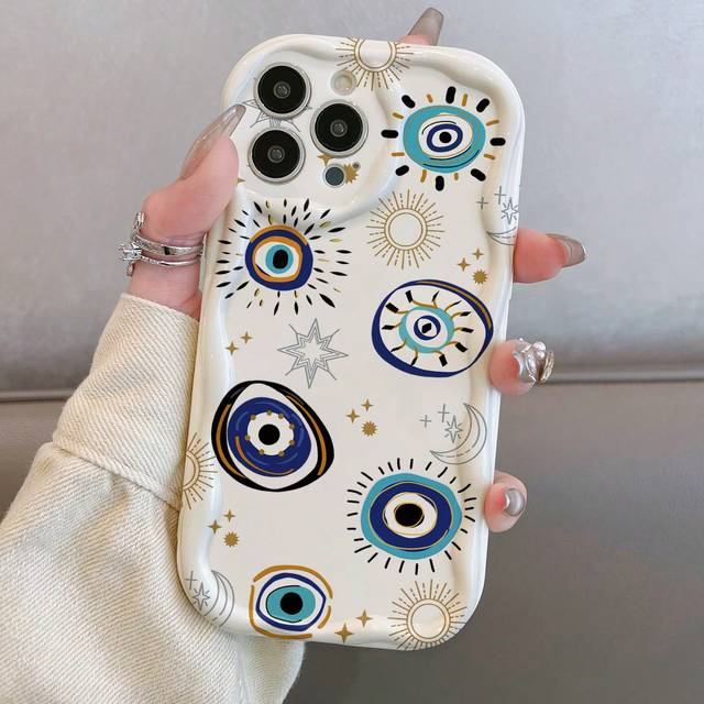 SHEIN 1pc Eye-Shaped TPU Camera Lens Protector Case, Shockproof, Minimalist Design, Compatible With IPhone 11/12/13/13 Pro Max/14 Pro Max/15/15 Pro/15 Plus/