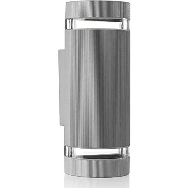 Auraglow Indoor/Outdoor Double Up & Down Wall Light - Silver - Fitting Only