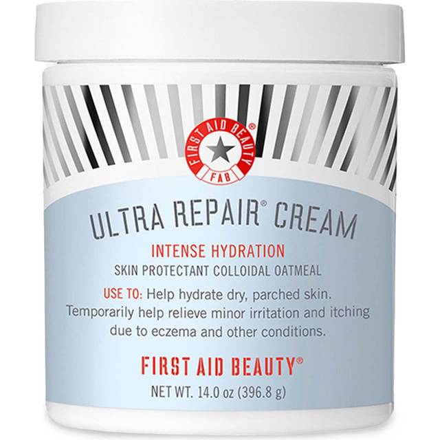 First Aid Beauty Ultra Repair Cream Intense Hydration Moisturizer for Face and Body, 14 oz