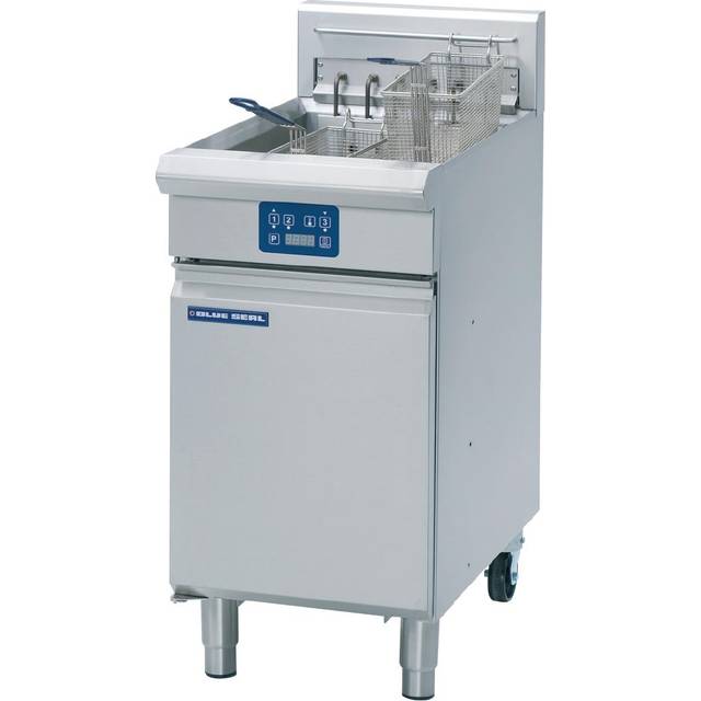 Blue Seal Single Tank Twin Basket Free Standing Electric Fryer E43E