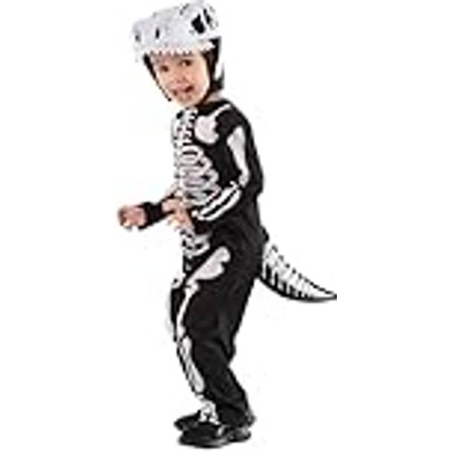 Kids Skeleton Dinosaur Costume - Multi Colour - Extra Small - Rubies