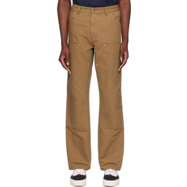 Carhartt Work In Progress Brown Double Knee Trousers - HZ02 Hamilton Brown - WAIST US 36x34
