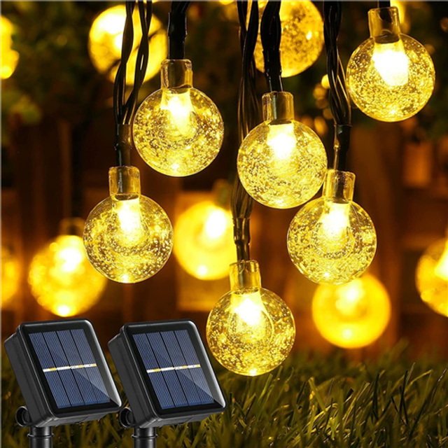 21.32ft Solar String Light Garden Path Yard Decor Outdoor Waterproof