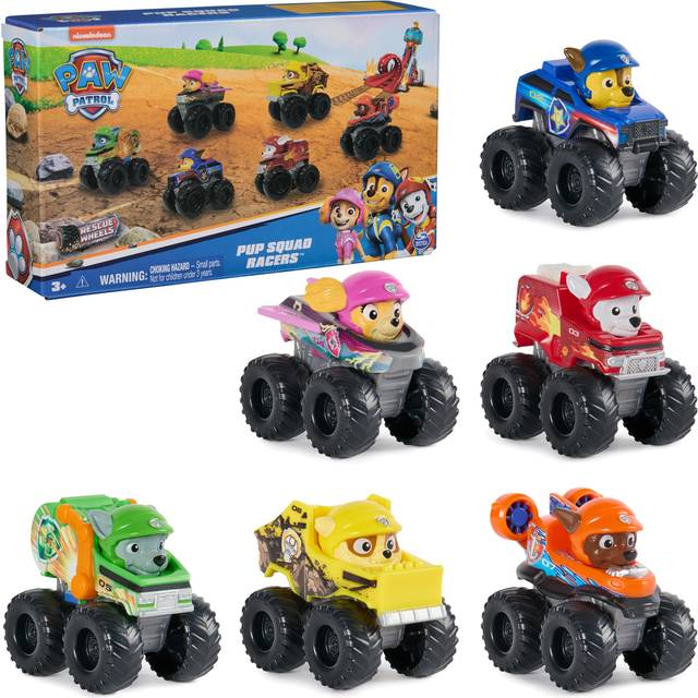 PAW Patrol: Rescue Wheels  6-Piece Pup Squad Racers  Toy Cars Gift Set  Kids Toys for Boys & Girls Ages 3 and Up