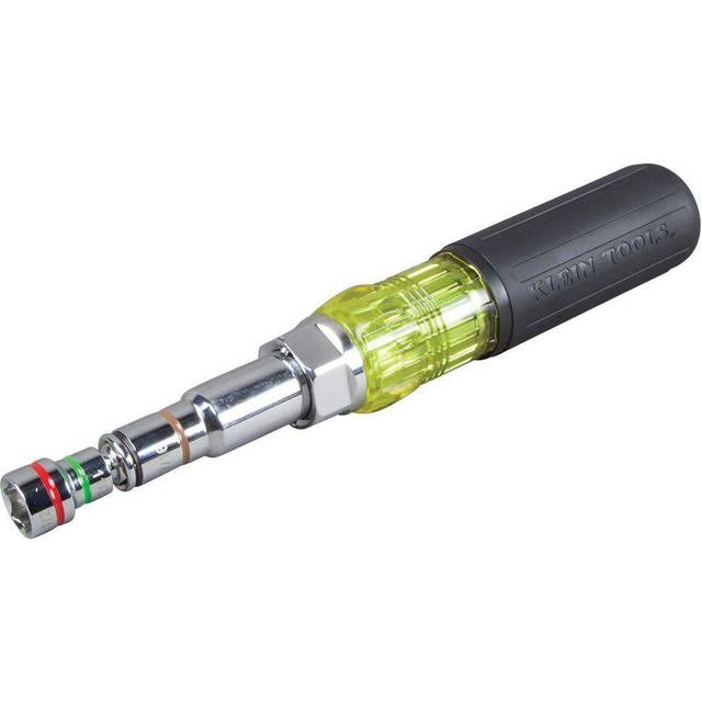 Klein Tools 32807MAG 7in1 Nut Driver  Magnetic Driver has SAE Hex Nut Sizes 14 to 916Inch  Cushion Grip Handle for Added To
