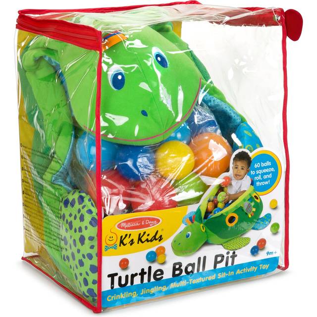 Melissa & Doug Kids Turtle Ball Pit With 60 Balls