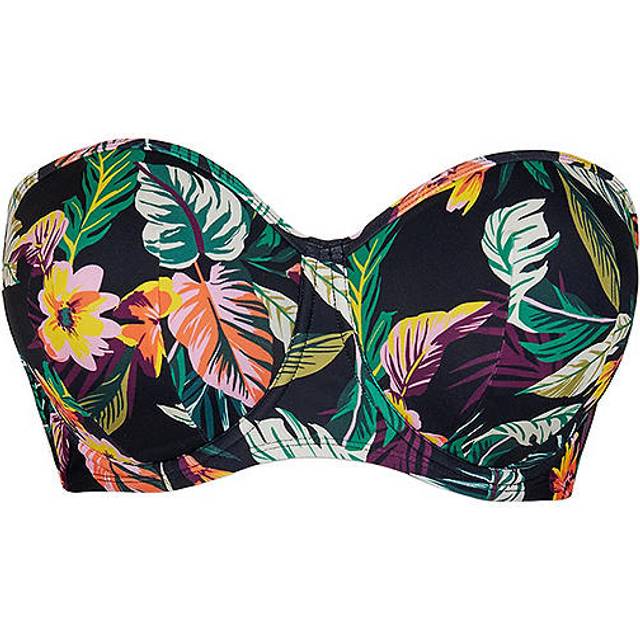 Curvy Kate Cuba Libre Underwired Bandeau Bikini Top - Multi Print