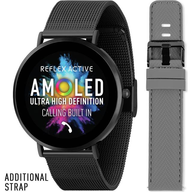 Reflex Active Series 42 Slim Smart Calling Watch Grey Silicone