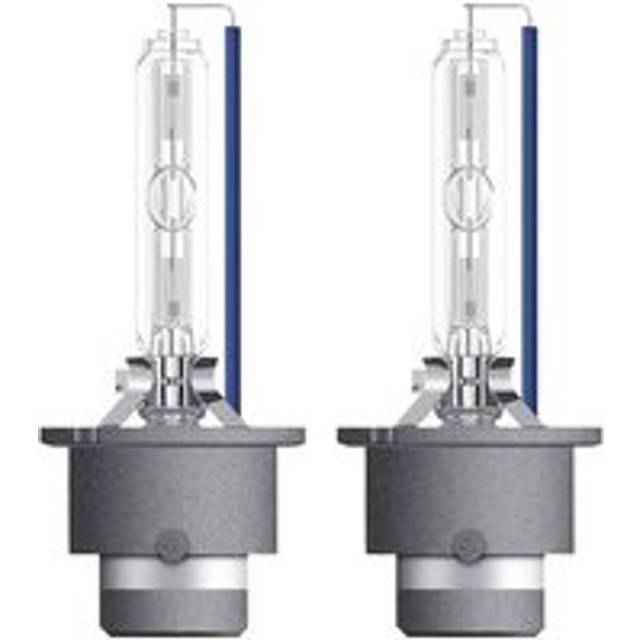 Osram XENARC® COOL BLUE® INTENSE D2S, +150% mer ljusstyrka, upp till 6 200K, xenonstrålkastare, LED-look, Hängande hopfällbar låda (2 lampor)