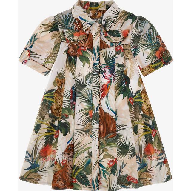 Roberto Cavalli Jungle Print Dress - Female Green