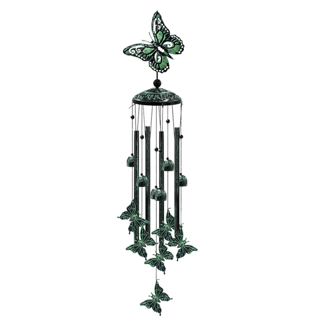 moresk-Outdoor Wind Chimes, Outdoor Butterfly Wind Chimes, Birthday Gifts for Ladies,Garden Porch Courtyard Home Decoration
