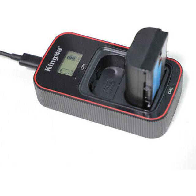 Dual battery usb charger for canon lp-e6nh canon eos r5 r6 6d 5d mark iii camera