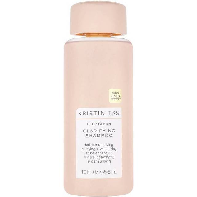 Kristin Ess Deep Clean Clarifying Shampoo för fett hår och uppbyggnad | Detox renande + rengöring av fett hårbehandling – vegan – produkt för tjockt, lockigt + färgbehandlat hår