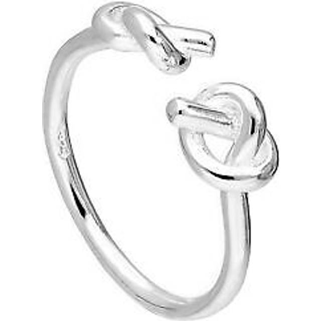 Sterling Silver Double Heart Knots Toe Ring Valentines Hearts Twist