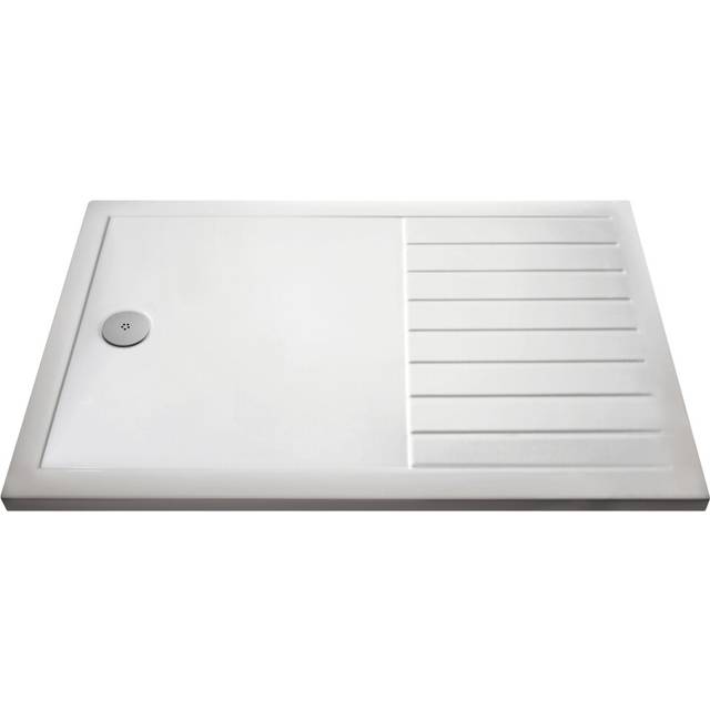 Premium Walk-In Shower Tray 1600mm x 800mm - White