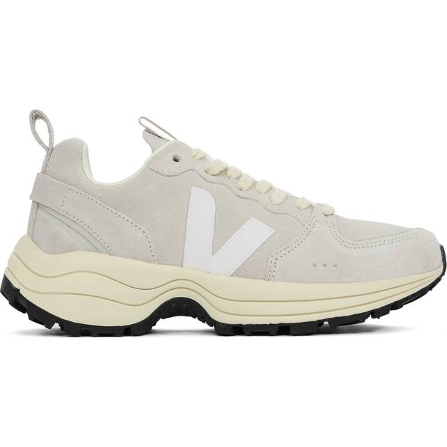 Women's White Venturi Suede Trainers - Beige (6)