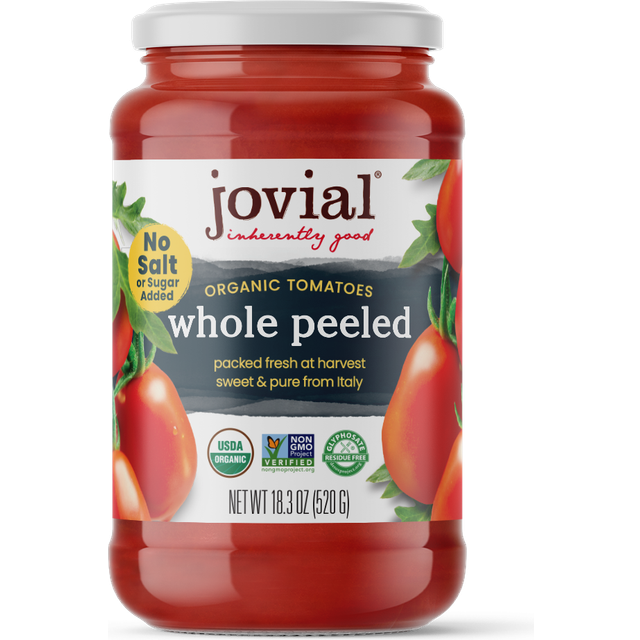 Jovial Organic Whole Peeled Tomatoes 18.3 oz