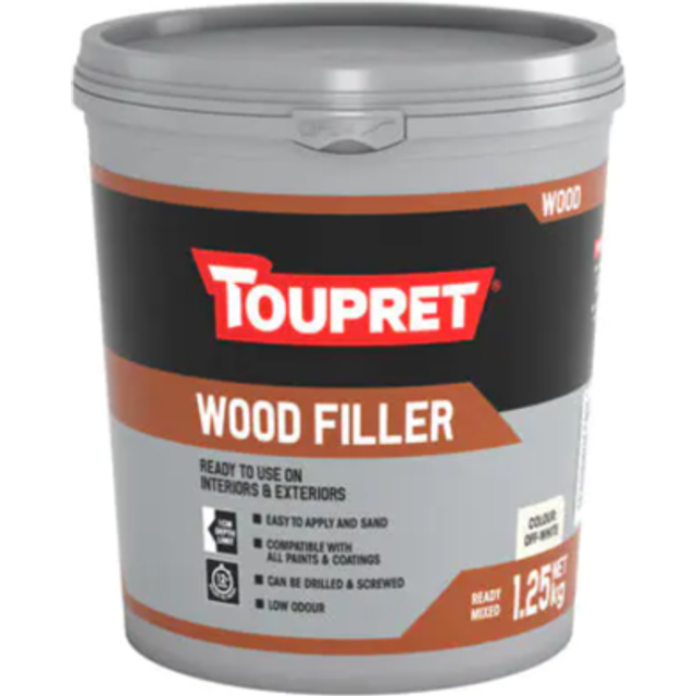 Toupret Wood Filler Off-White - 1.25kg