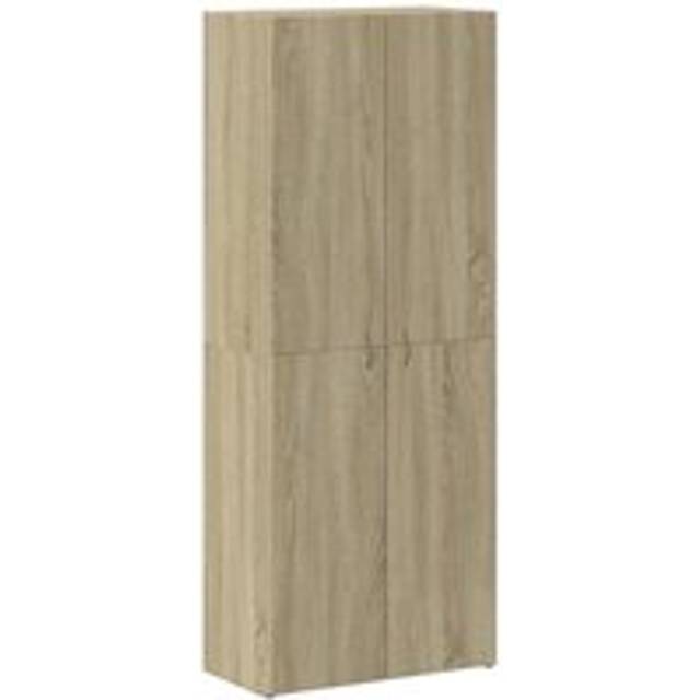 vidaXL File Cabinet Sonoma Oak 60x32x153 cm Engineered Wood - Brown
