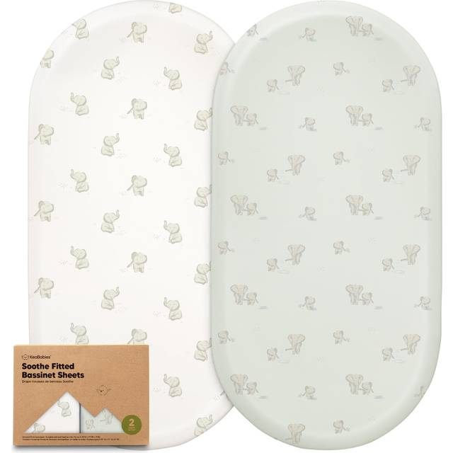 2-Pack Organic Bassinet Sheets for Girls  Boys - 100% Cotton Bassinet Mattress Sheets Compatible with Halo Bassinest Swivel Sleeper  Graco  Baby Delig