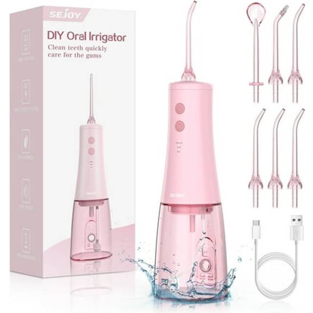 350mL/12oz Water Flosser with 3 Modes 6 Jet Tips,Dental Oral Irrigator USB Rechargeable Cordless Water Dental Picks for Teeth Cleaning,IPX7 Waterproof