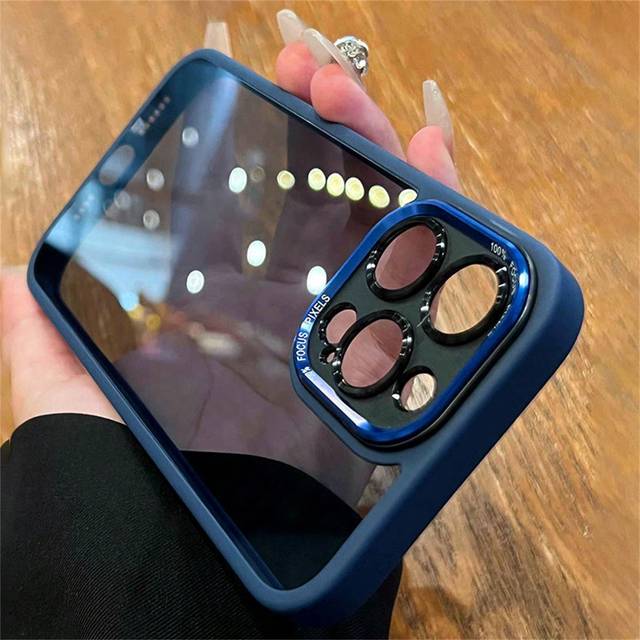 SHEIN Apple Luxury Metal Camera Case Compatible With Iphone 16 15 14 13 12 Pro Max 11 Matte Transparent Letters Lens Protection Cover Compatible With Iphone