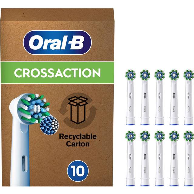 Oral-B Pro CrossAction-børster 10 (Frustrationsfri ydre emballage)