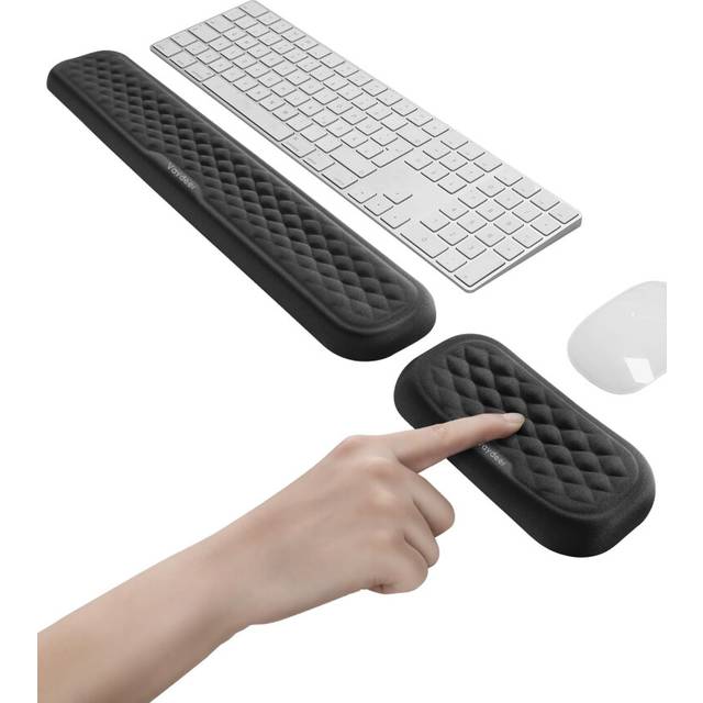 Keyboard and Mouse Wrist Rest Pad Padded Memory Foam Hand Rest Support for Office Computer Laptop Mac Typing and Wrist Pain Relief and Repair 1732591
