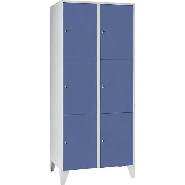 Wolf 2 compartments, 2 compartments, width 800 mm, pigeon blue - pigeon blue RAL 5014
