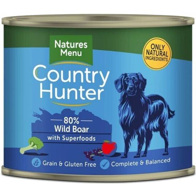 Natures Menu Country Hunter Dog Can - Wild Boar and Blackcurrant